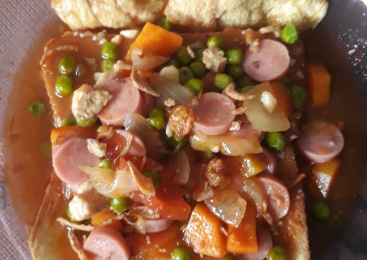 #114.🥘Sup Merah Roti Panggang🍞