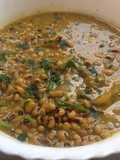 Frijoles con berenjena (black eye peas)