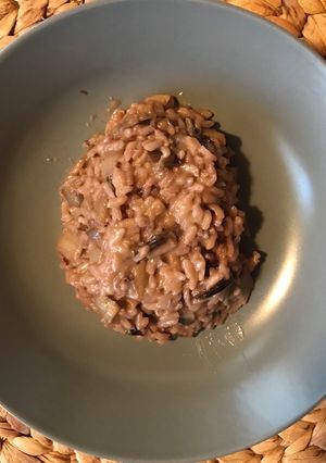 Foto di Risotto al radicchio tardivo sfumato al vino rosso