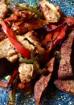A picture of Instant Air Fryer Fajitas.