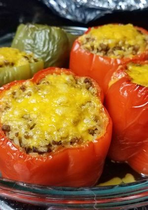 Foto resep Paprika Isi (Stuffed Bell Pepper)