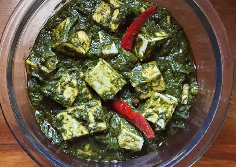 Recipe of Super Quick Homemade Palak Paneer