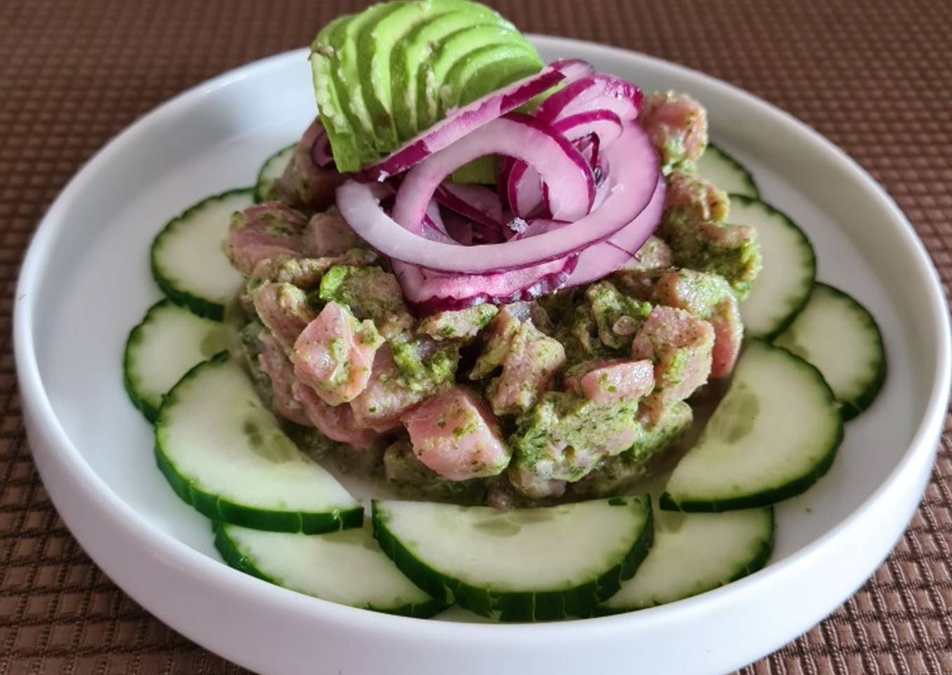 Aguachile verde de atún