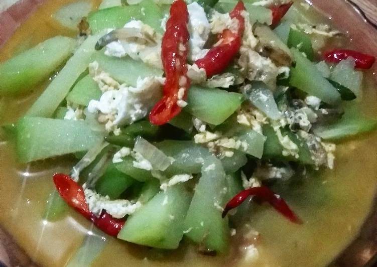 Resep 35. Tumis Labu Telur Berkuah, Bikin Ngiler