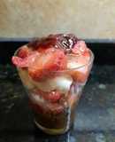 Cheesecake de frutillas en vaso