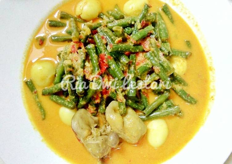 Bumbu memasak Gulai Kacang Panjang Ampela, Bikin Ngiler
