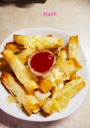 Φωτογραφία της συνταγής Spring rolls με Λαχανικά και Κοτόπουλο στο Φούρνο!
