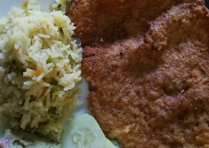 Chicken milanesa