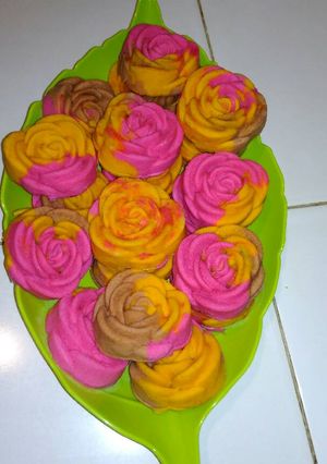 Foto resep Bolu kukus mawar sederhana