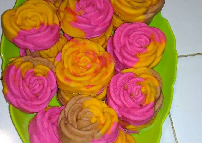Resep: Bolu kukus mawar sederhana Menu Enak Dan Mudah Dibuat