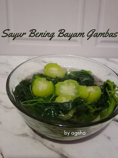 Foto resep Sayur Bening Bayam Gambas