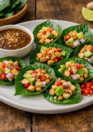 Une photo de Miang Kham — Bouchées thaïlandaises aux feuilles de bétel