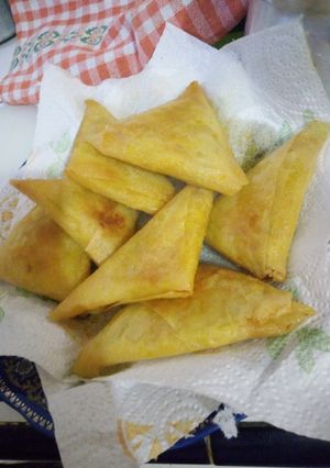 صورة لوصفة بريوات بالدجاج🍗 و الخضر 🥕🥒