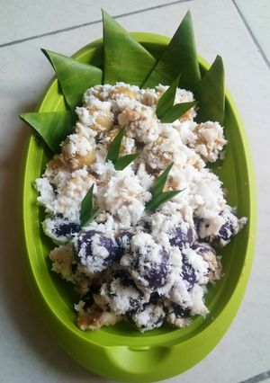 Foto resep Klepon ubi ungu dan madu...menul...menul..😅