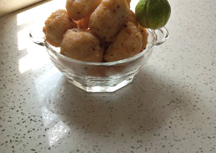 Recipe of Quick Spicy Water Yam Balls