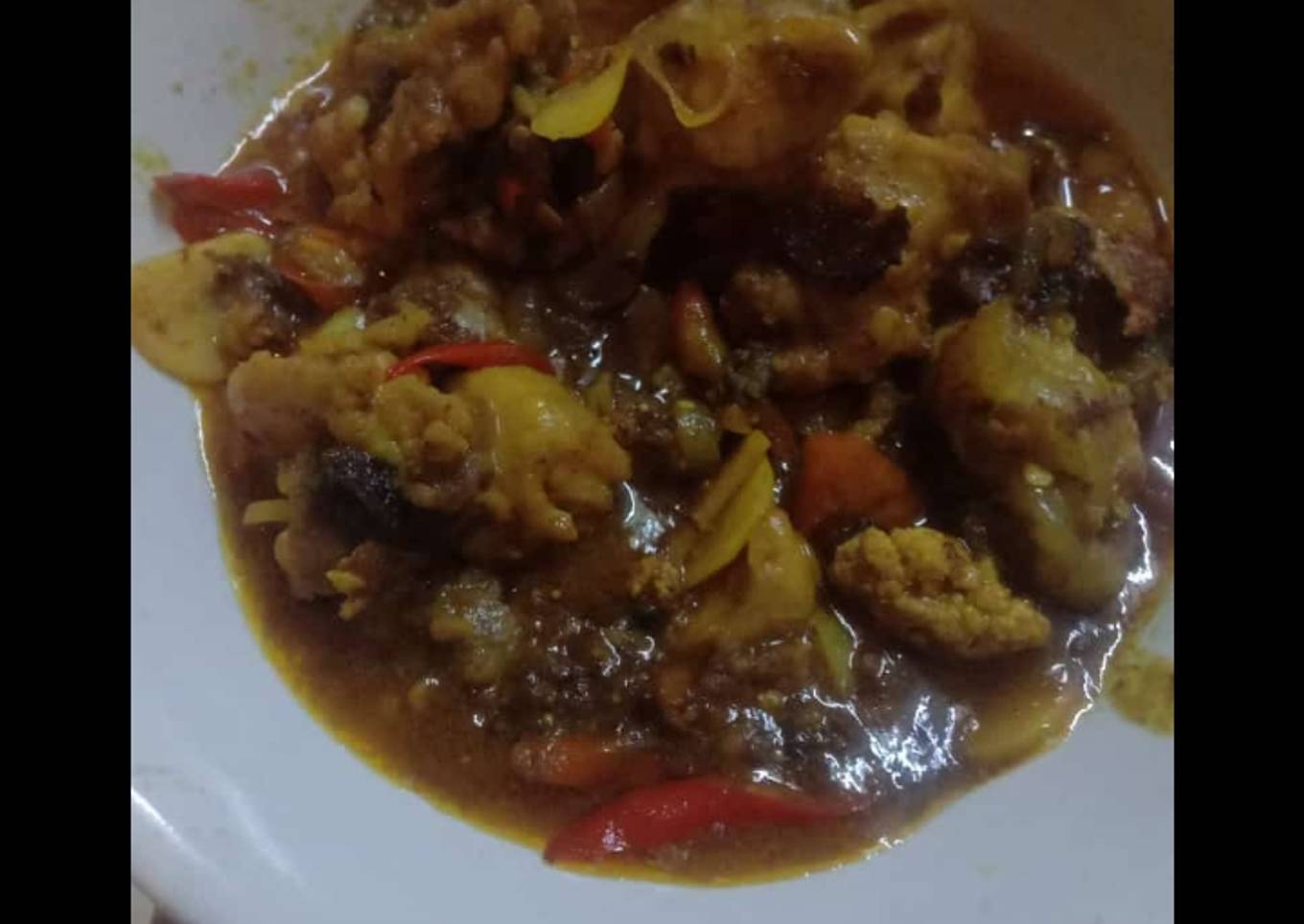 Telur ikan saus wijen