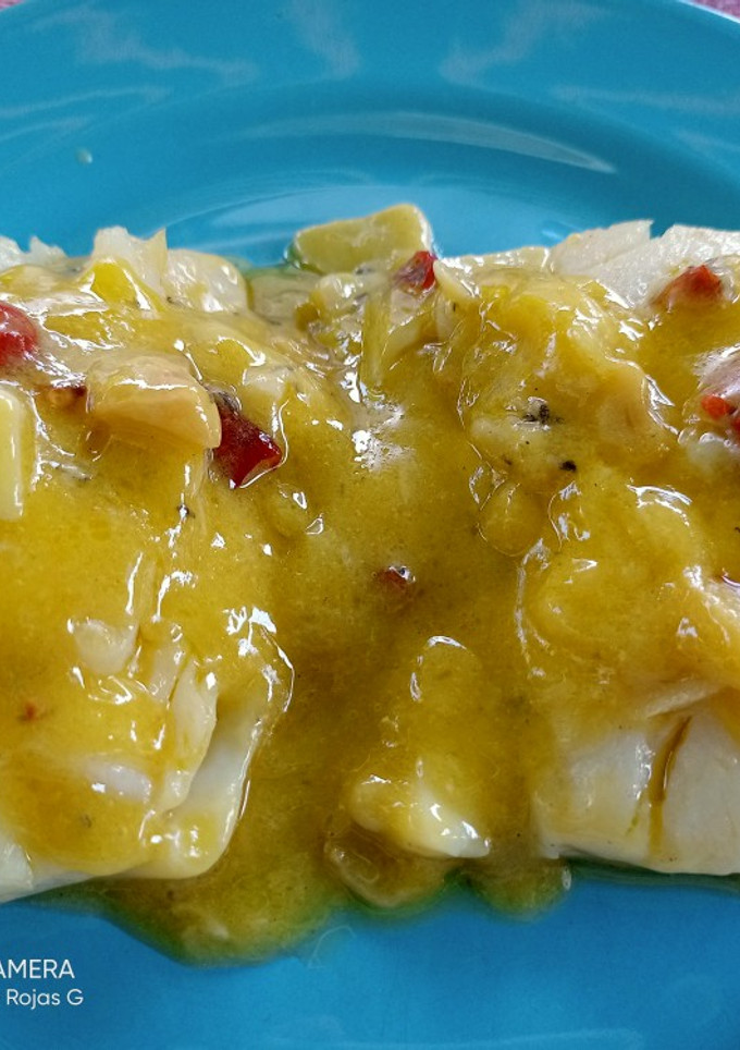 Una foto de Bacalao al pil pil