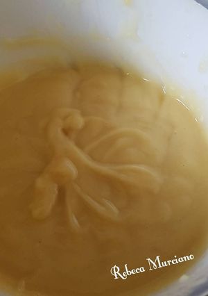 Una foto de Crema pastelera en el microondas