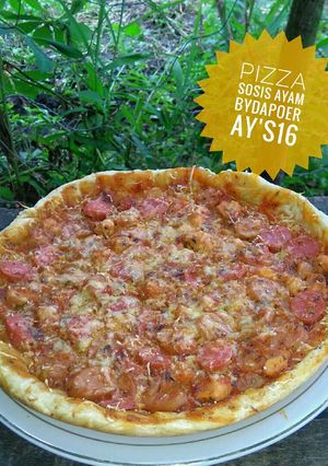 Foto resep Pizza Sosis Ayam (No ulen Bakar teflon)