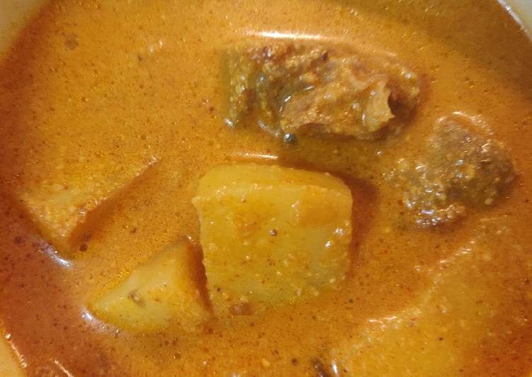 Easiest Way to Prepare Super Quick Homemade Aloo mutton khorma