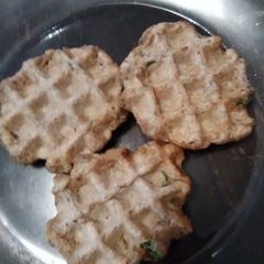 A picture of Vegan Whole Wheat Chia Seed Jalapeño Waffles.