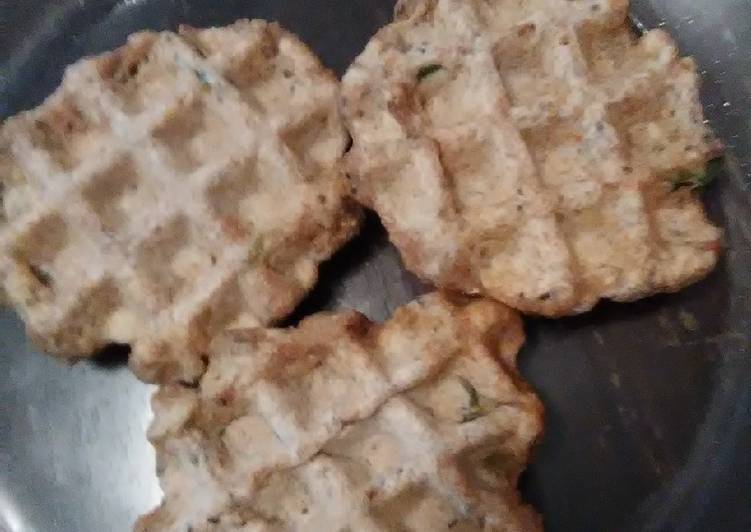 Vegan Whole Wheat Chia Seed Jalapeño Waffles