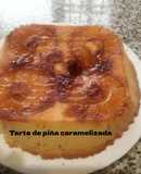 Tarta de piña caramelizada