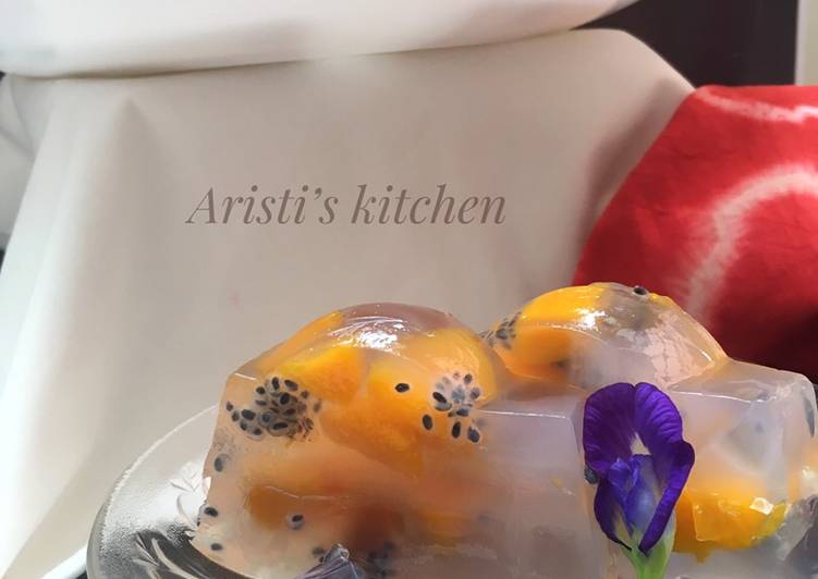 Resep Puding Kaca Mangga Anti Gagal