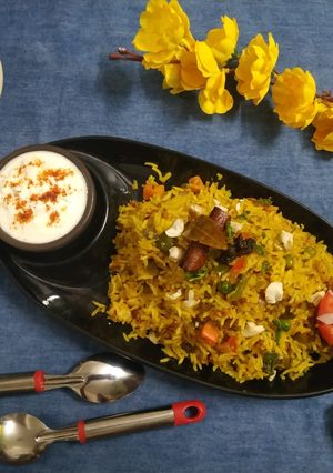 A picture of Mix Veg Pulao.