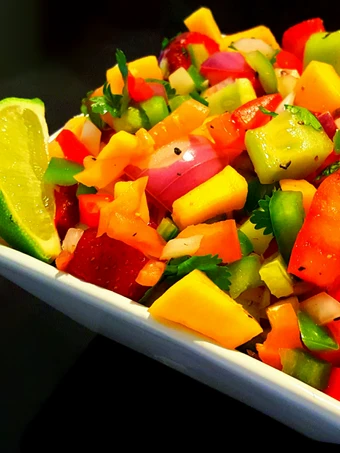Easy Steps to Make Recipe Mike&#39;s Spicy Mango Strawberry Salsa that is So Delicious, Appealing}