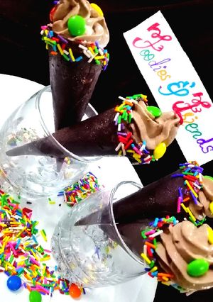 A picture of Nutella Mousse Cones.