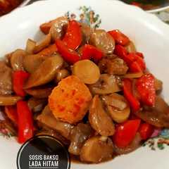 A picture of Sosis bakso lada hitam.