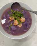 Canh khoai tím tôm thẻ