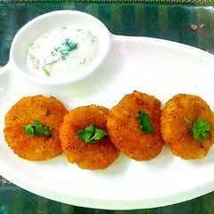 Sabudana Tikki A picture of Sabudana Tikki.