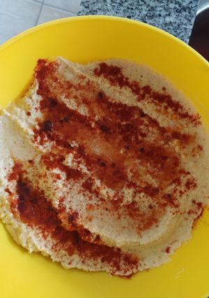 Una foto de Hummus de garbanzo