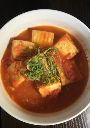 Hình của món Đậu phụ sốt cà chua.