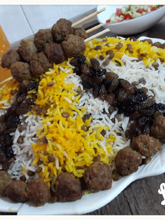 عکسی از دستور عدس پلو با گوشت قلقلی