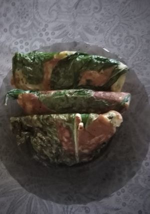 Mángoldos, cukkini palacsinta😀 recept fotója