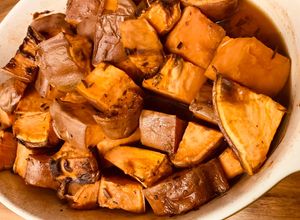 Una foto de Camotes Asados #airfryer #esteañoyococino