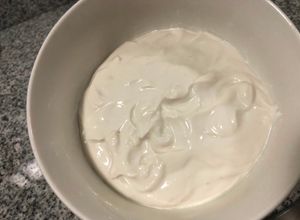 Una foto de Salsa de leche en polvo (Mayonesa de leche)