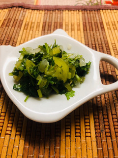 Una foto de Pebre de ají verde sin Picante