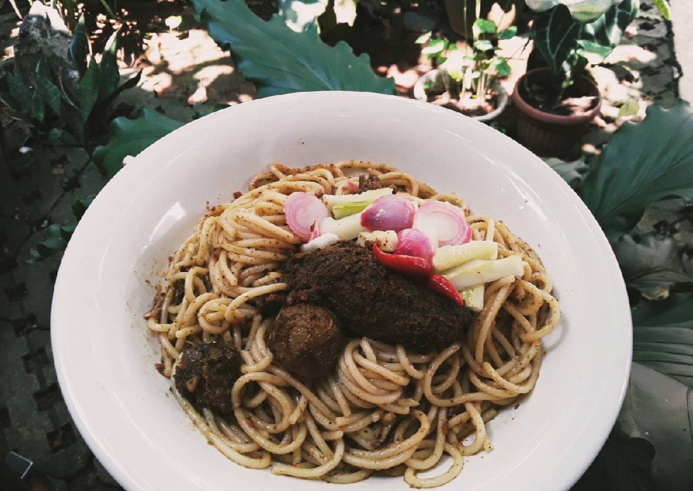 Spaghetti Rendang