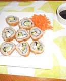 Sushi de camarones