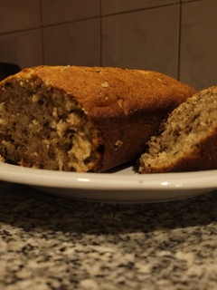 Una foto de Budín de banana y chocolate Riquísimo!!!