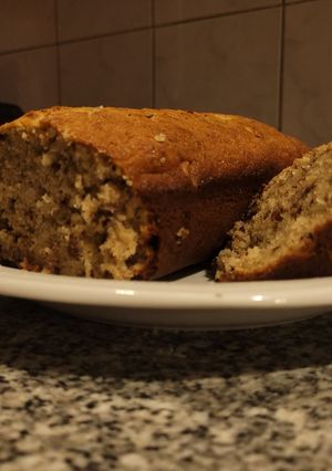 Una foto de Budín de banana y chocolate Riquísimo!!!