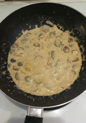Foto resep Creamy mushroom sauce (diet) home made
