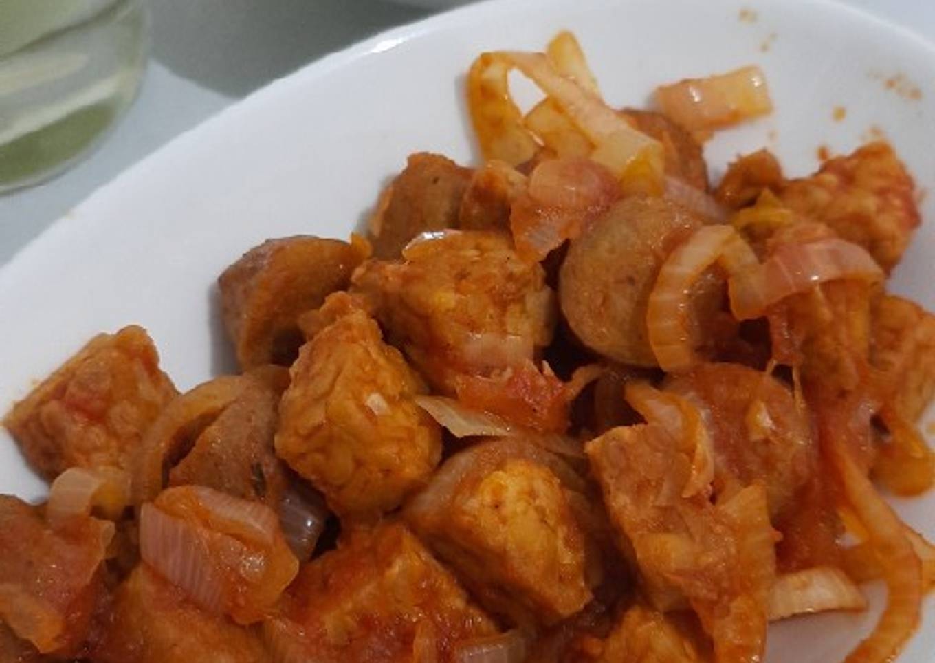 Tempe Sosis Saus Bolognese