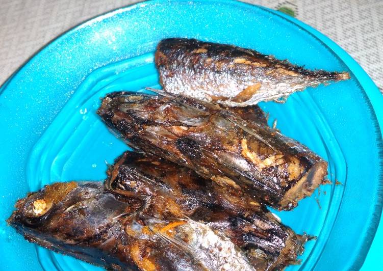 Ikan Tongkol/Tuna goreng, bumbu ungkep