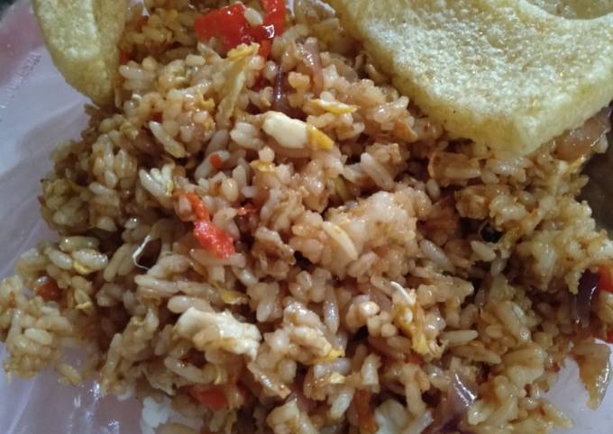 Nasi goreng ebi kering 🤤