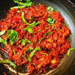 A picture of Spicy chilli vorta.
